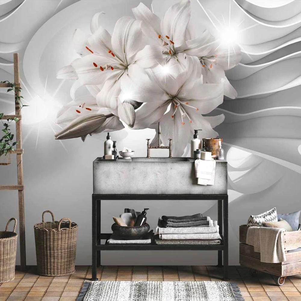 Artgeist Fototapetas - Lilies in the Tunnel