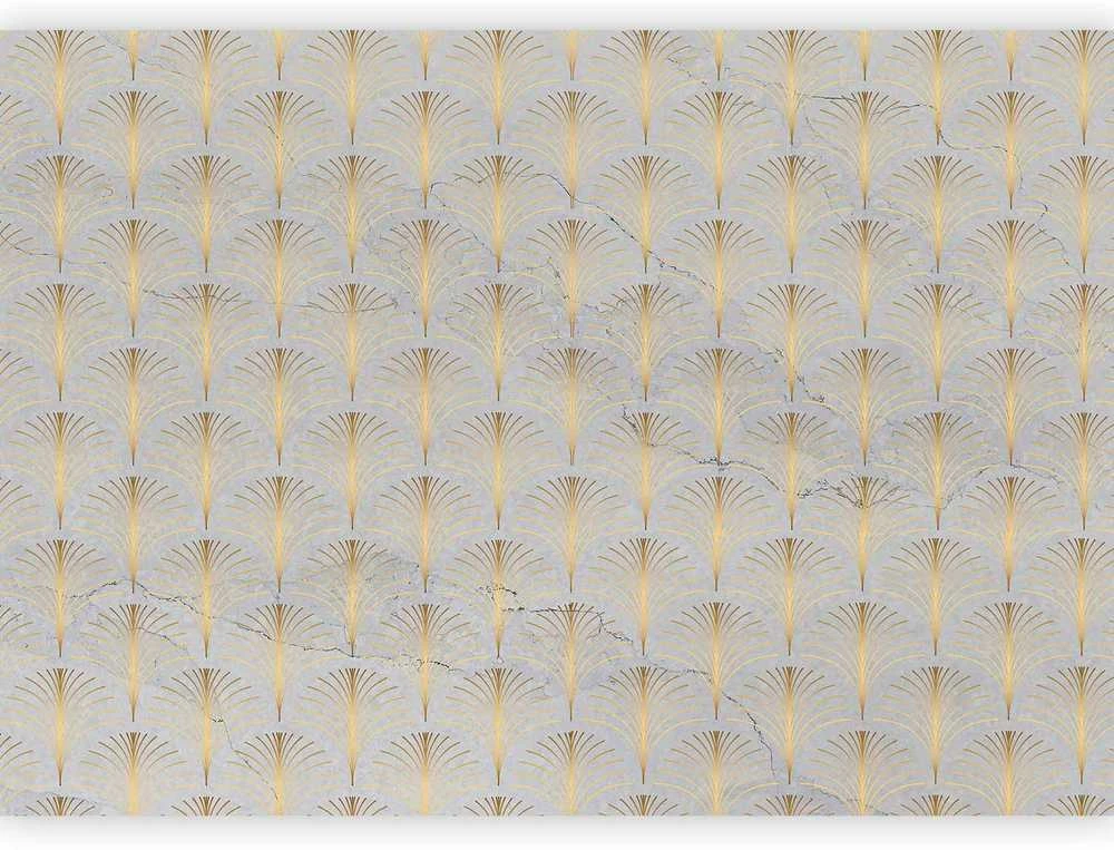 Artgeist Fototapetas - Linear Pattern With Gold