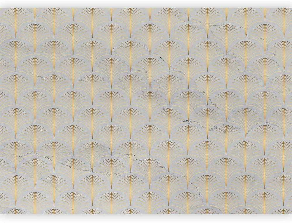 Artgeist Fototapetas - Linear Pattern With Gold