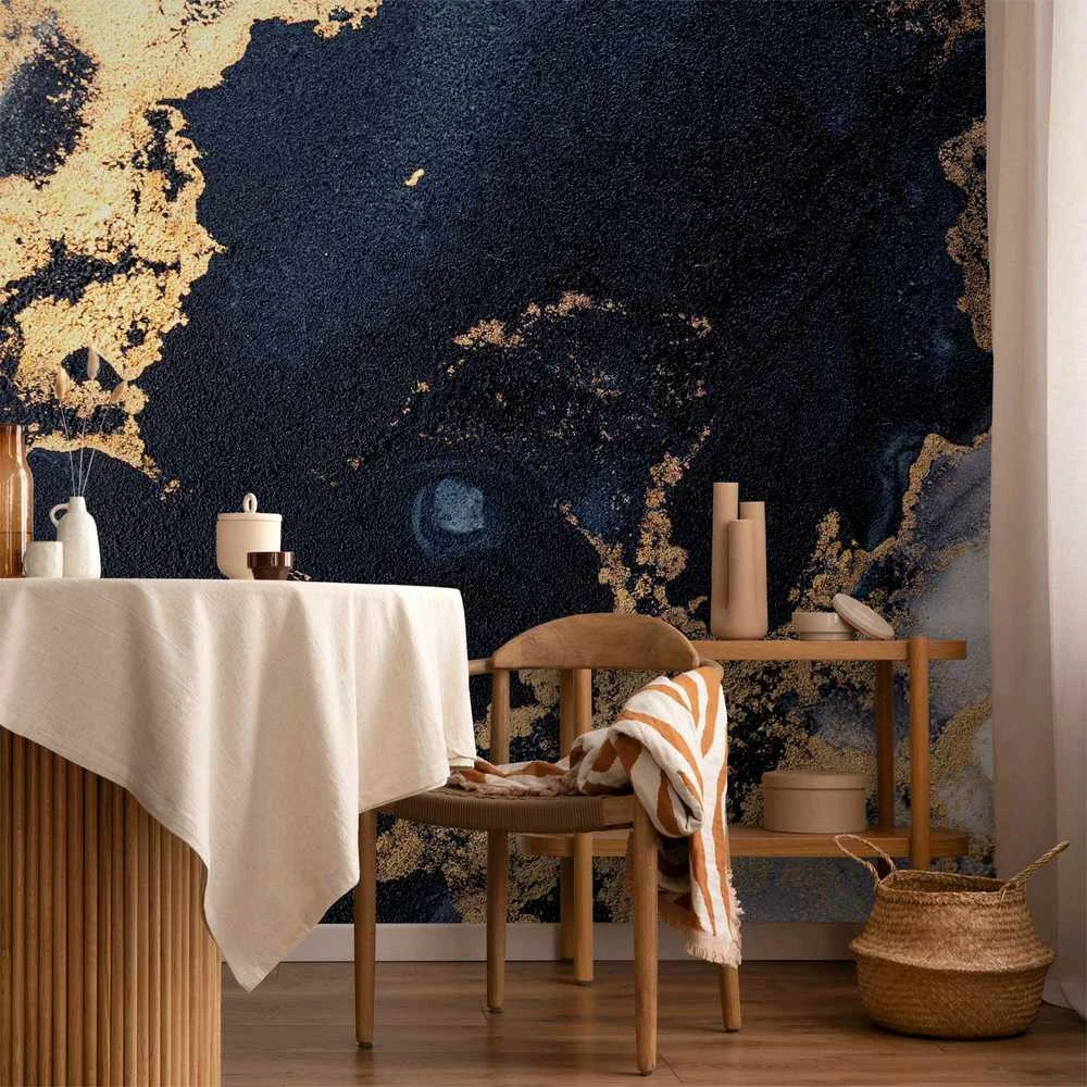 Artgeist Fototapetas - Marble and Garnet - Abstract Textured Pattern Inspired by a Starry Sky