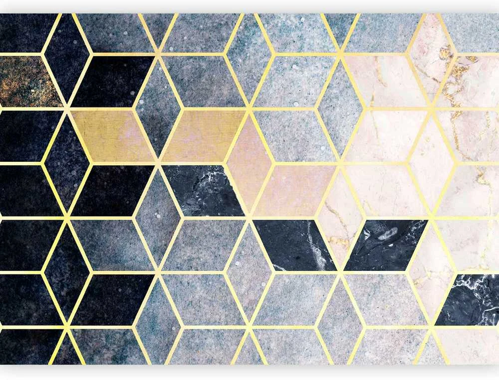 Artgeist Fototapetas - Mėlyna Geometric Pattern