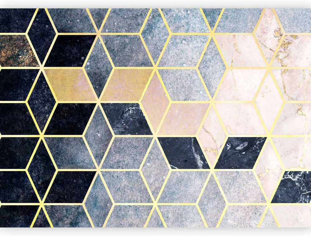 Artgeist Fototapetas - Mėlyna Geometric Pattern