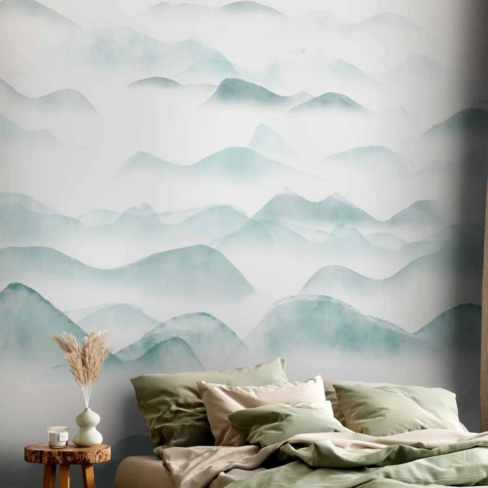 Artgeist Fototapetas - Mountains in the Fog
