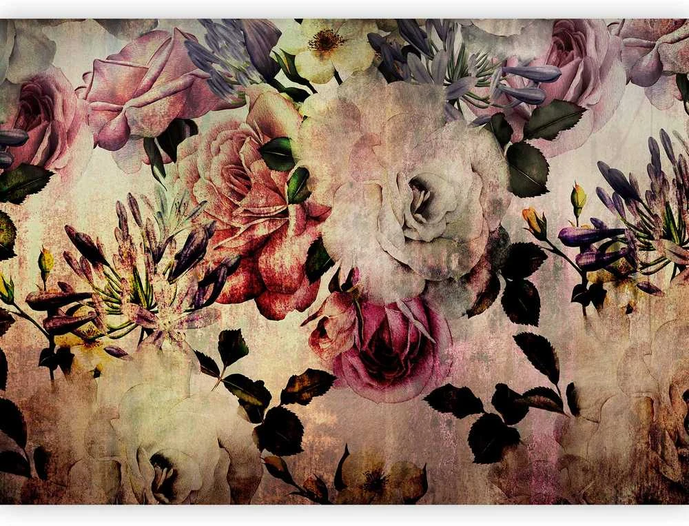 Artgeist Fototapetas - Nostalgia Flowers