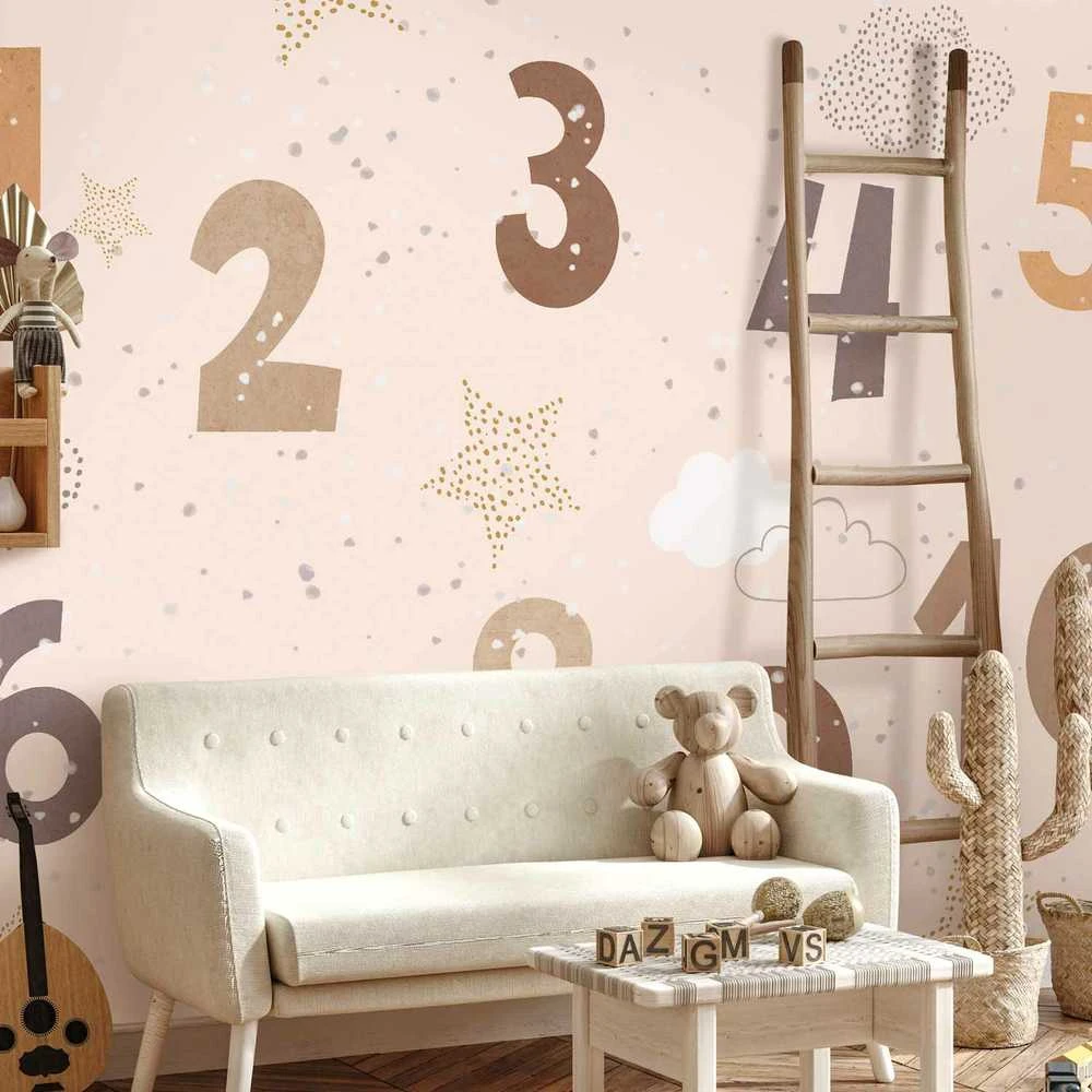 Artgeist Fototapetas - Numbers Among Snowflakes