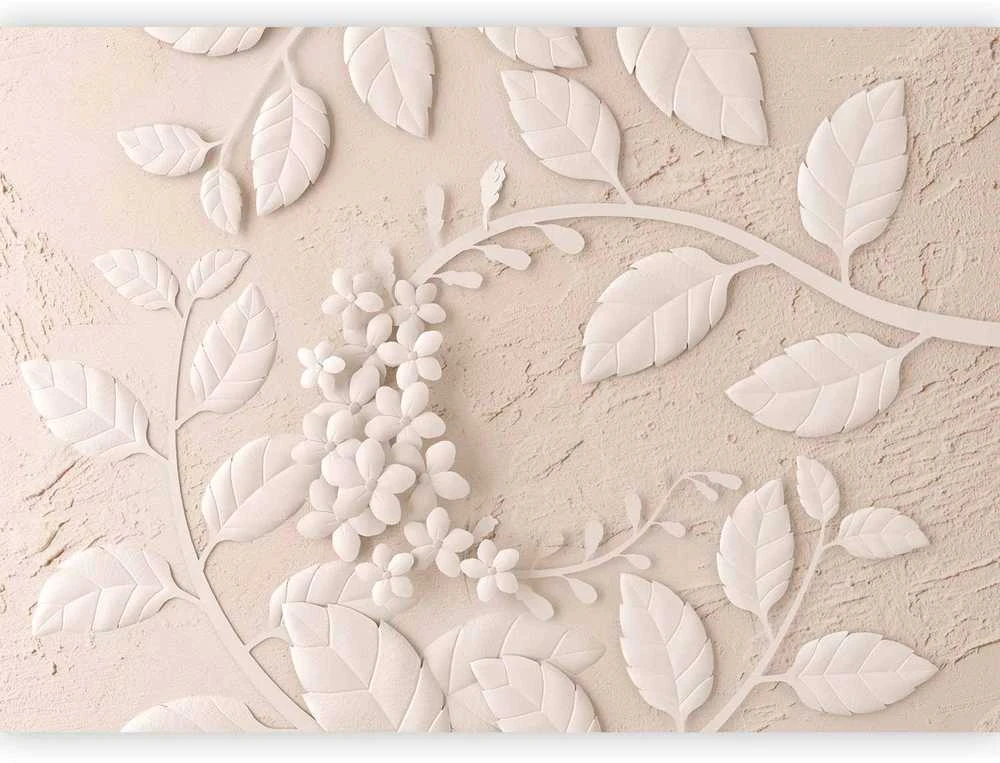 Artgeist Fototapetas - Paper Flowers (rusvai gelsvas)