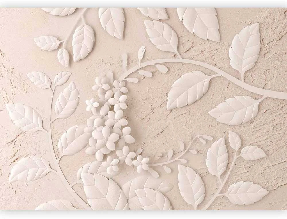 Artgeist Fototapetas - Paper Flowers (rusvai gelsvas)
