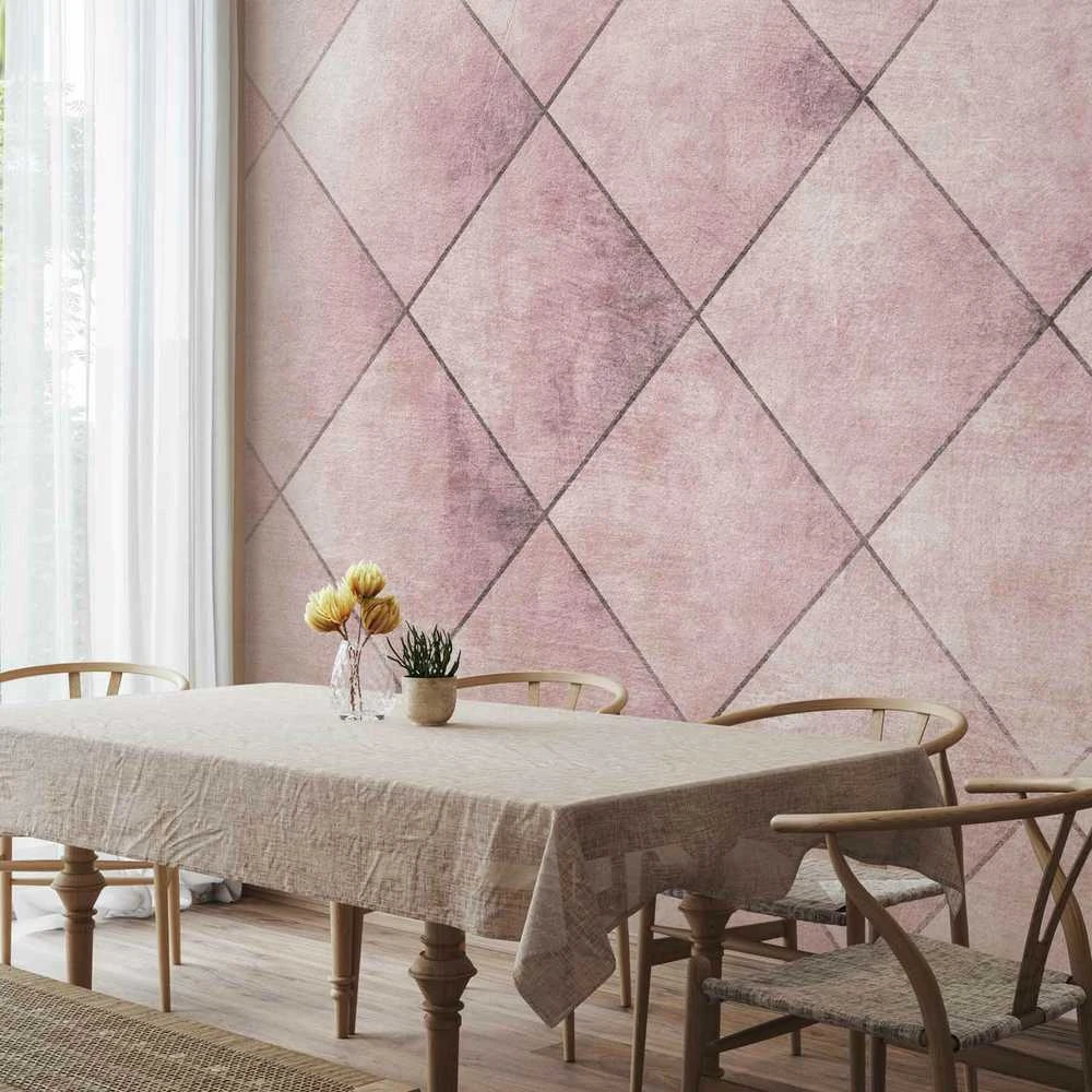 Artgeist Fototapetas - Perfect cuts - uniform geometric pattern in tiled pattern with pattern