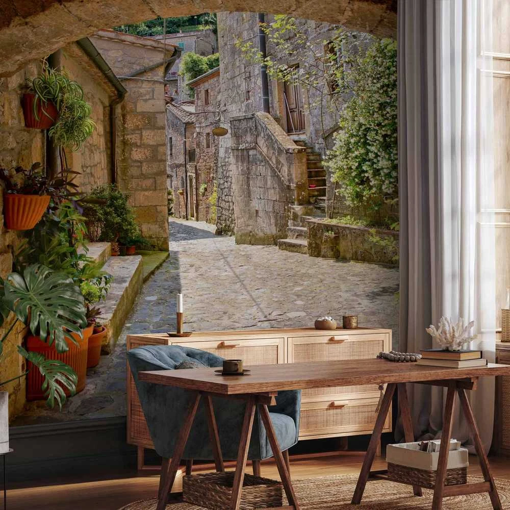 Artgeist Fototapetas - Provincial alley in Tuscany