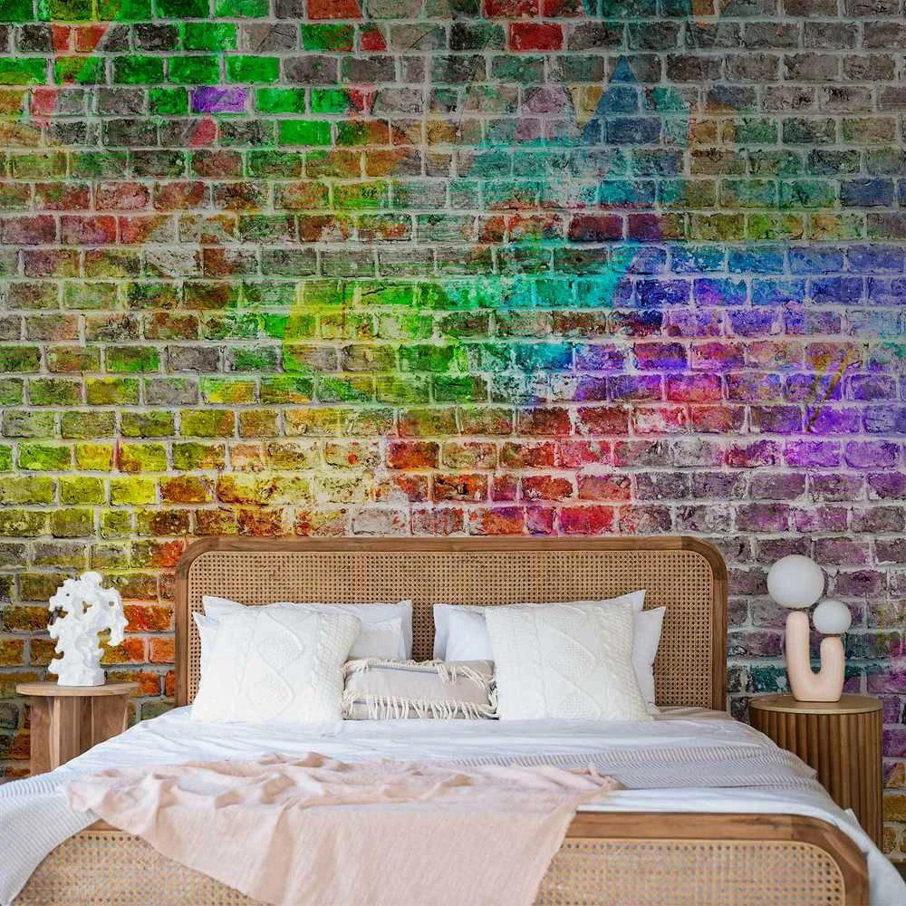 Artgeist Fototapetas - Rainbow Wall