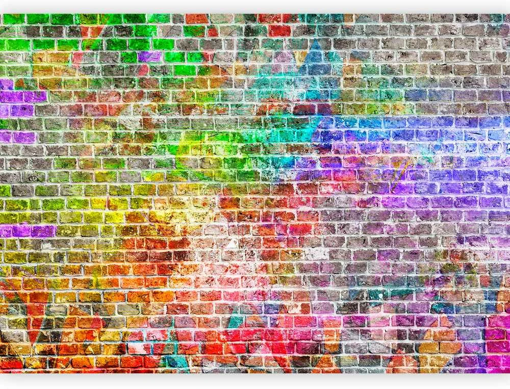 Artgeist Fototapetas - Rainbow Wall