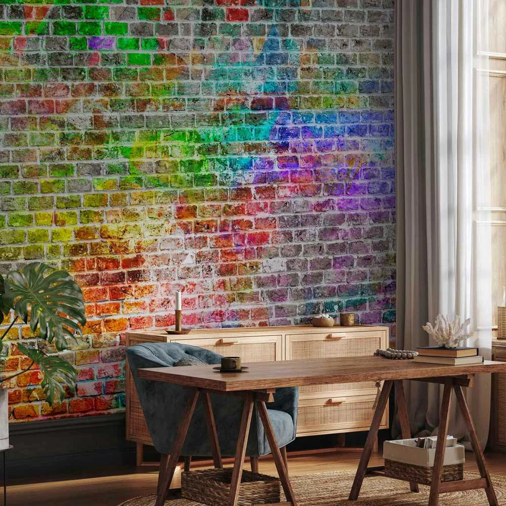 Artgeist Fototapetas - Rainbow Wall