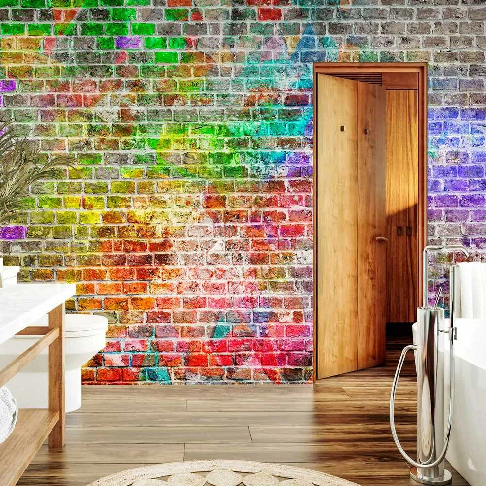 Artgeist Fototapetas - Rainbow Wall
