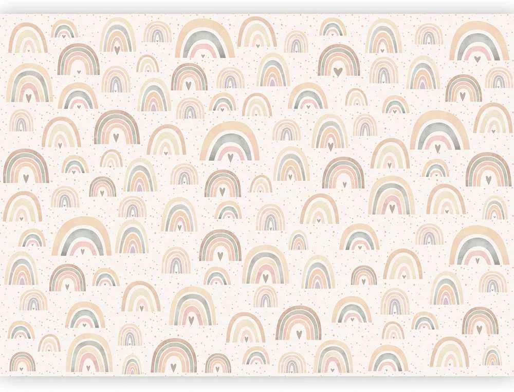 Artgeist Fototapetas - Rainbows and Hearts