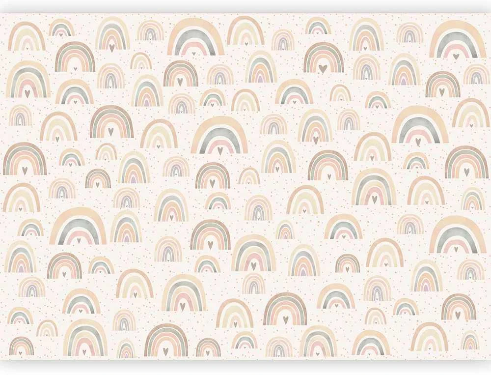 Artgeist Fototapetas - Rainbows and Hearts