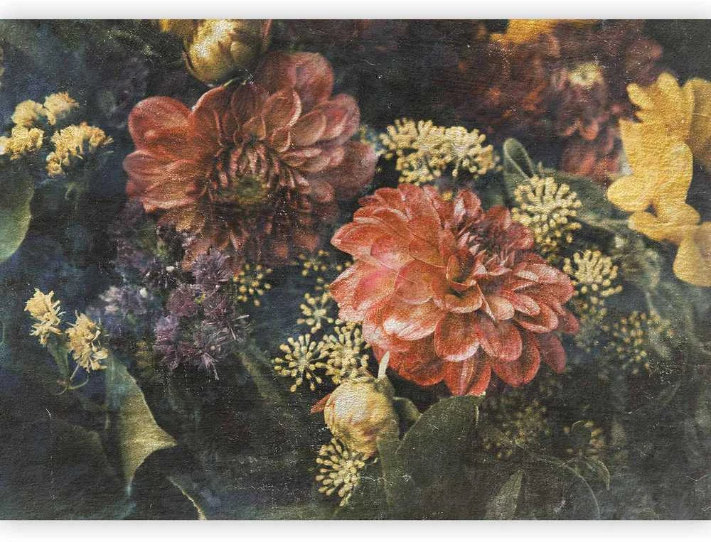 Artgeist Fototapetas - Retro Flowers - First Variant
