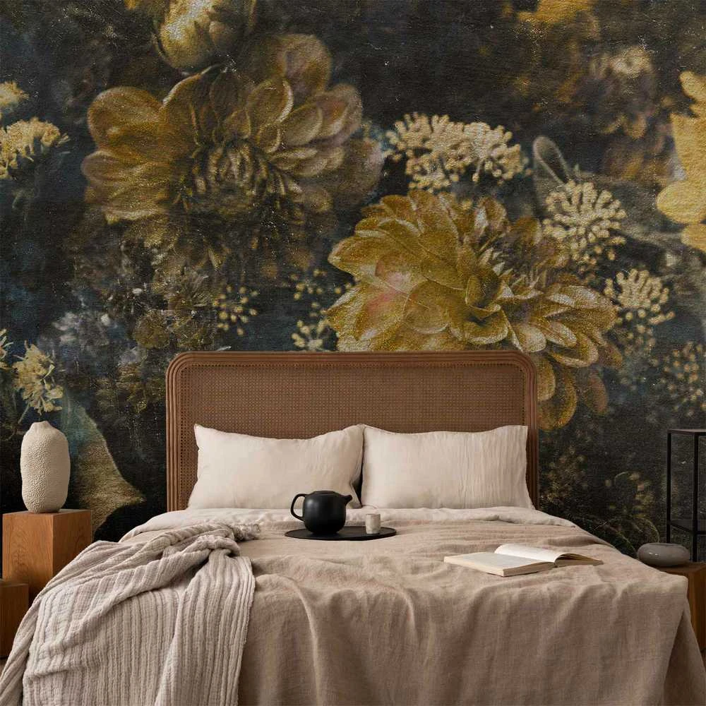 Artgeist Fototapetas - Retro Flowers - Second Variant
