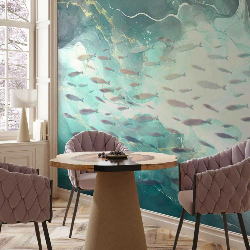 Artgeist Fototapetas - School of small fish