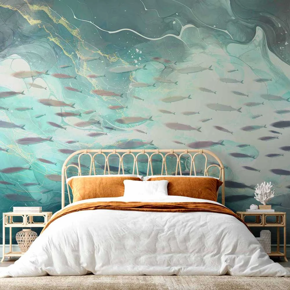 Artgeist Fototapetas - School of small fish