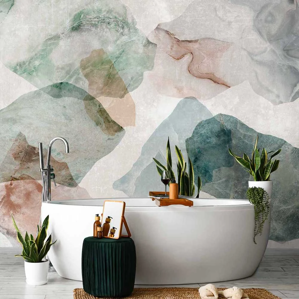 Artgeist Fototapetas - Spring Terrazzo - First Variant