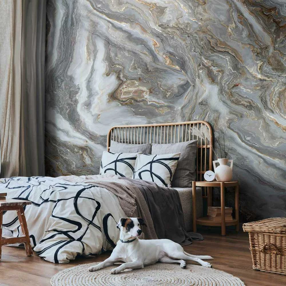Artgeist Fototapetas - Stone Abstractions - Marble Textures in Neautral Tones