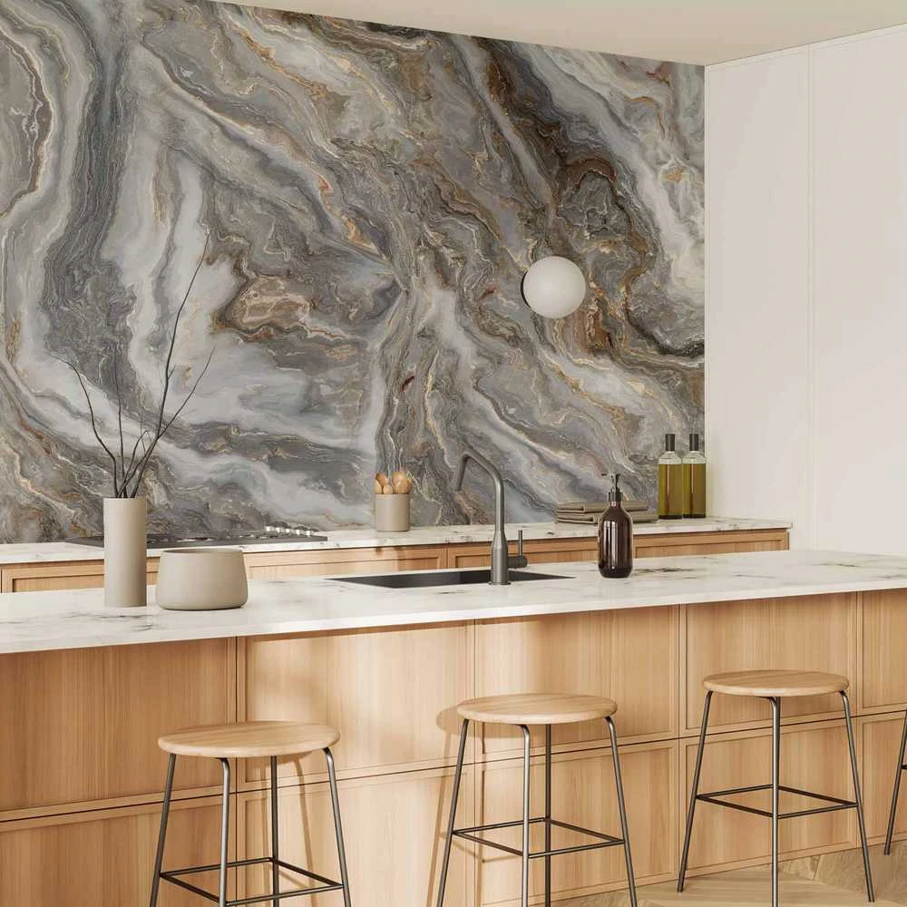 Artgeist Fototapetas - Stone Abstractions - Marble Textures in Neautral Tones
