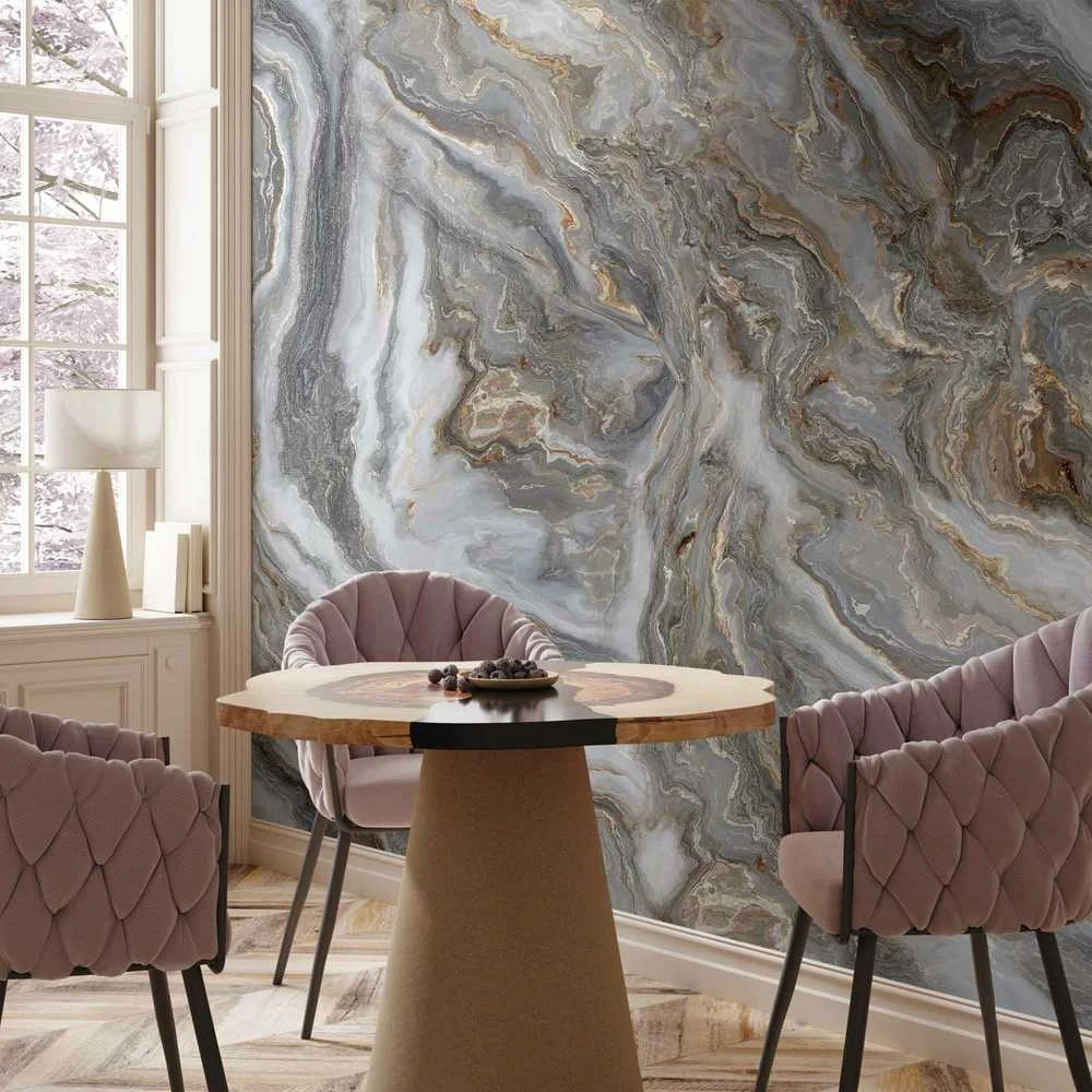 Artgeist Fototapetas - Stone Abstractions - Marble Textures in Neautral Tones