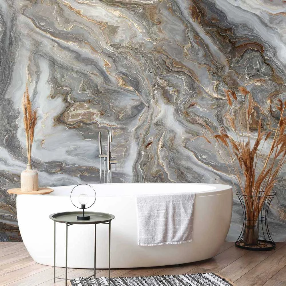 Artgeist Fototapetas - Stone Abstractions - Marble Textures in Neautral Tones