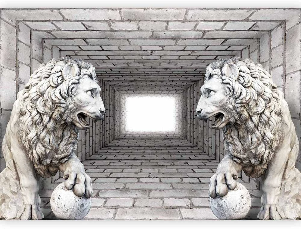 Artgeist Fototapetas - Stone Lions