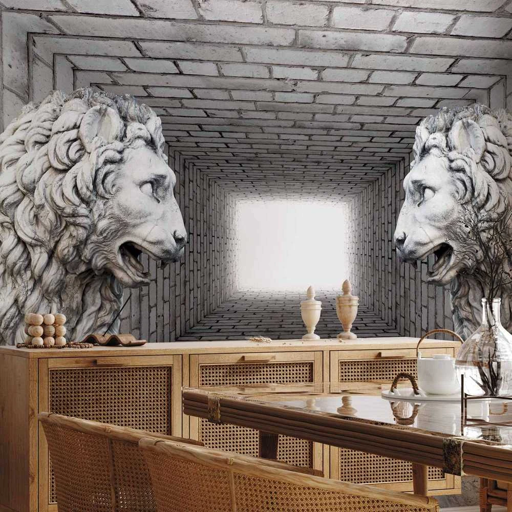 Artgeist Fototapetas - Stone Lions