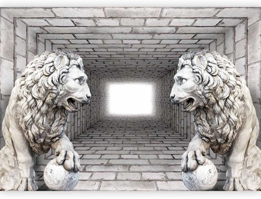 Artgeist Fototapetas - Stone Lions