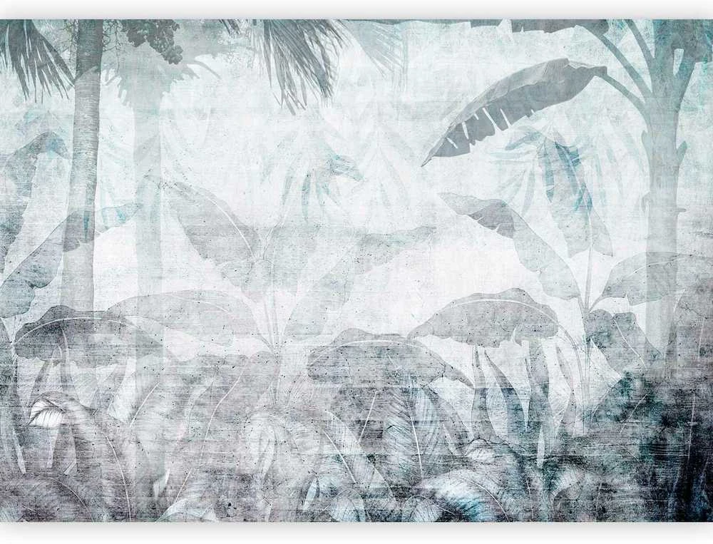 Artgeist Fototapetas - Vanishing jungle - landscape of exotic nature in mėlynas tones