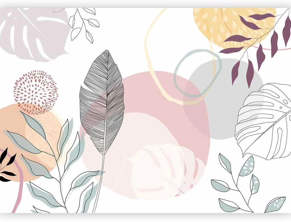 Artgeist Fototapetas - Vegetable Line Art