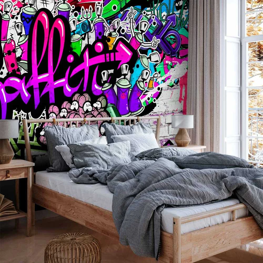 Artgeist Fototapetas - Violetinė Graffiti