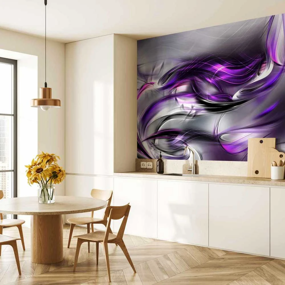 Artgeist Fototapetas - Violetinė Swirls