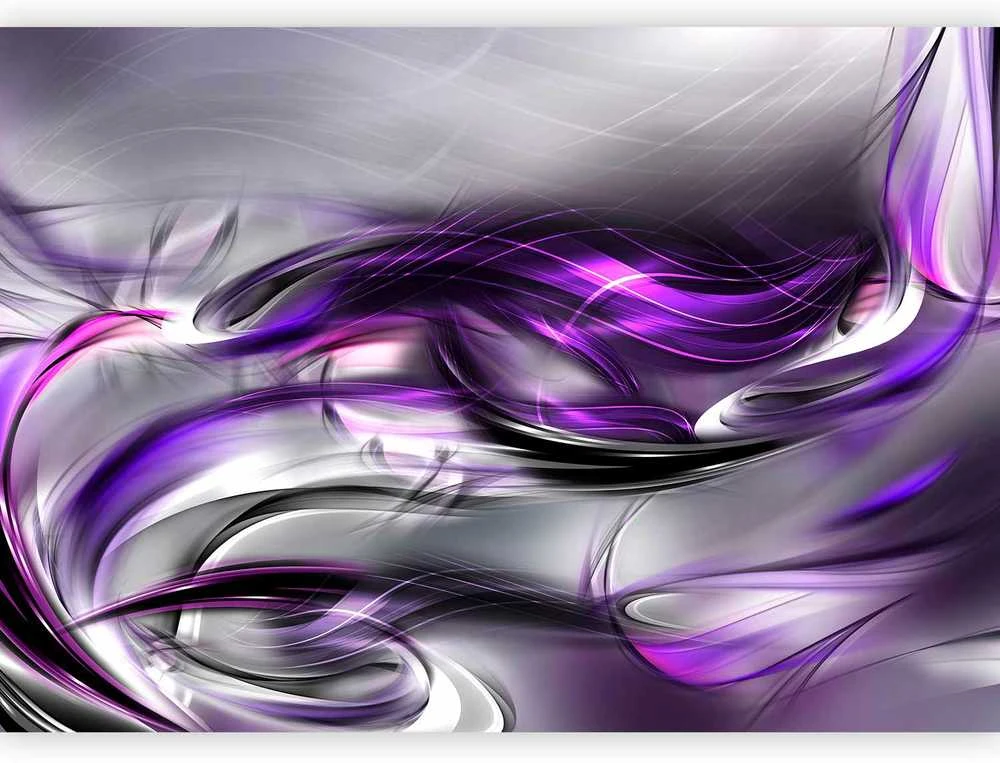 Artgeist Fototapetas - Violetinė Swirls