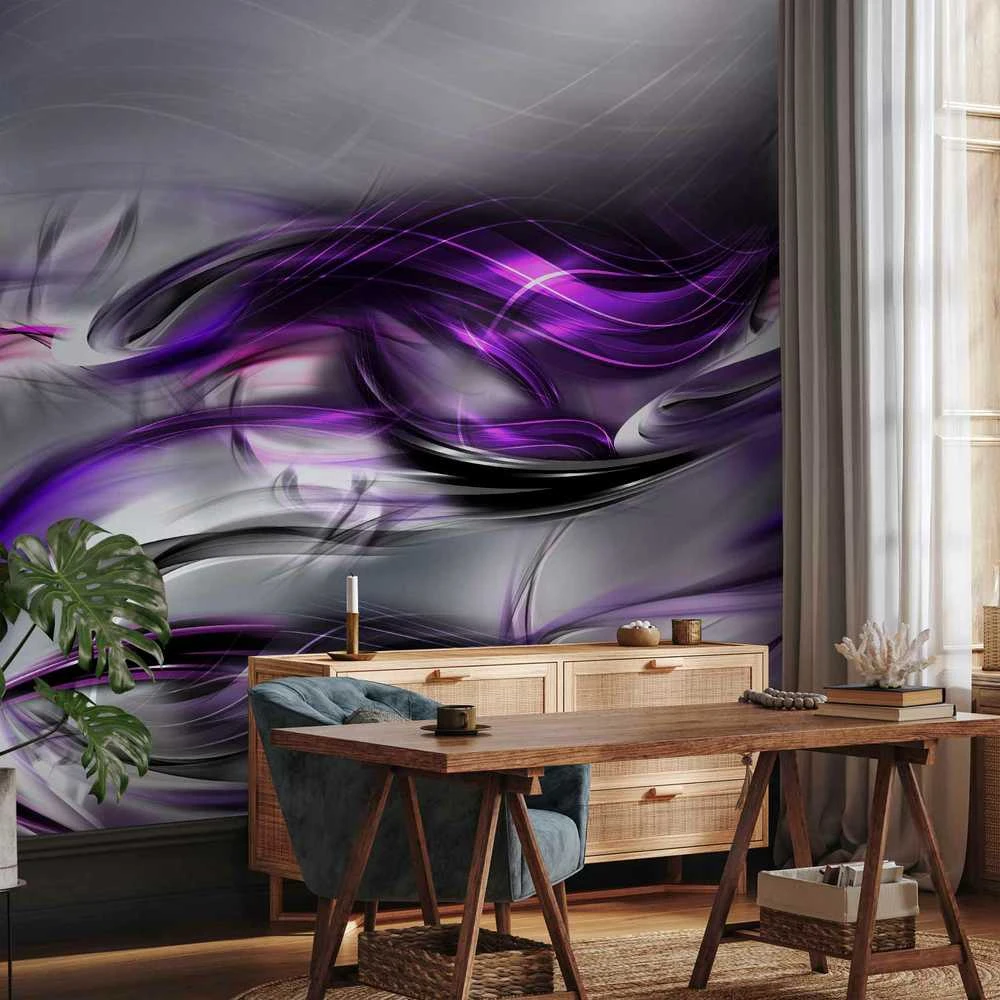 Artgeist Fototapetas - Violetinė Swirls