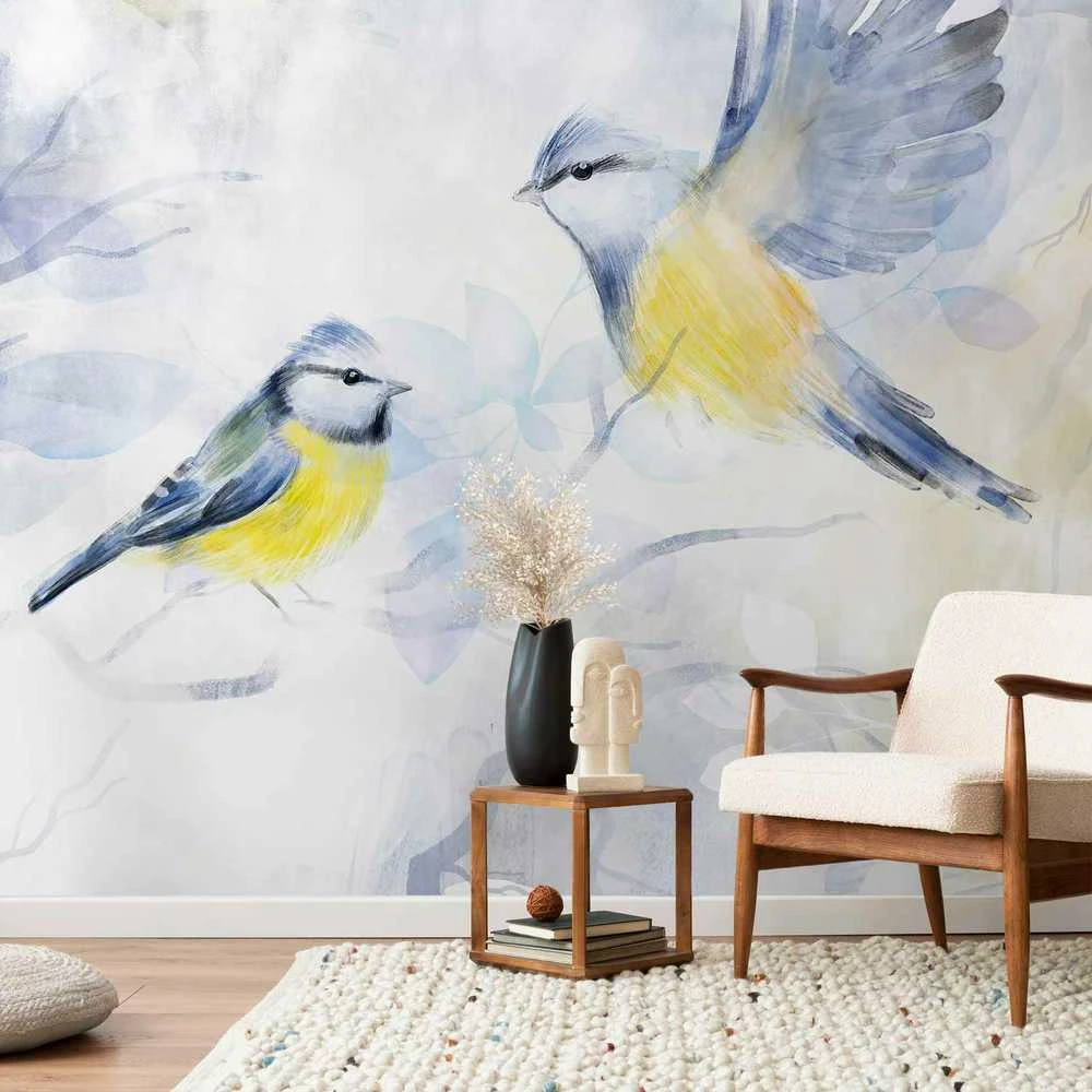 Artgeist Fototapetas - Watercolor Tit - First Variant