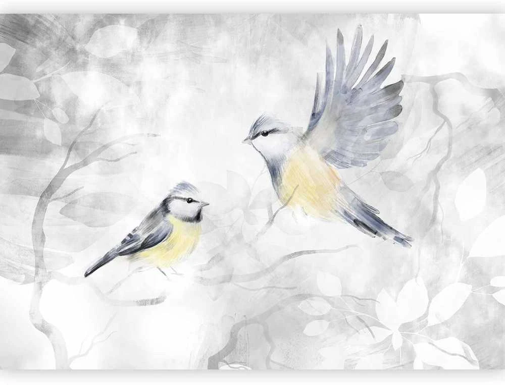 Artgeist Fototapetas - Watercolor Tit - Second Variant