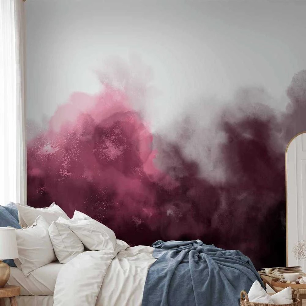 Artgeist Fototapetas - Watercolour Variation - Raudona