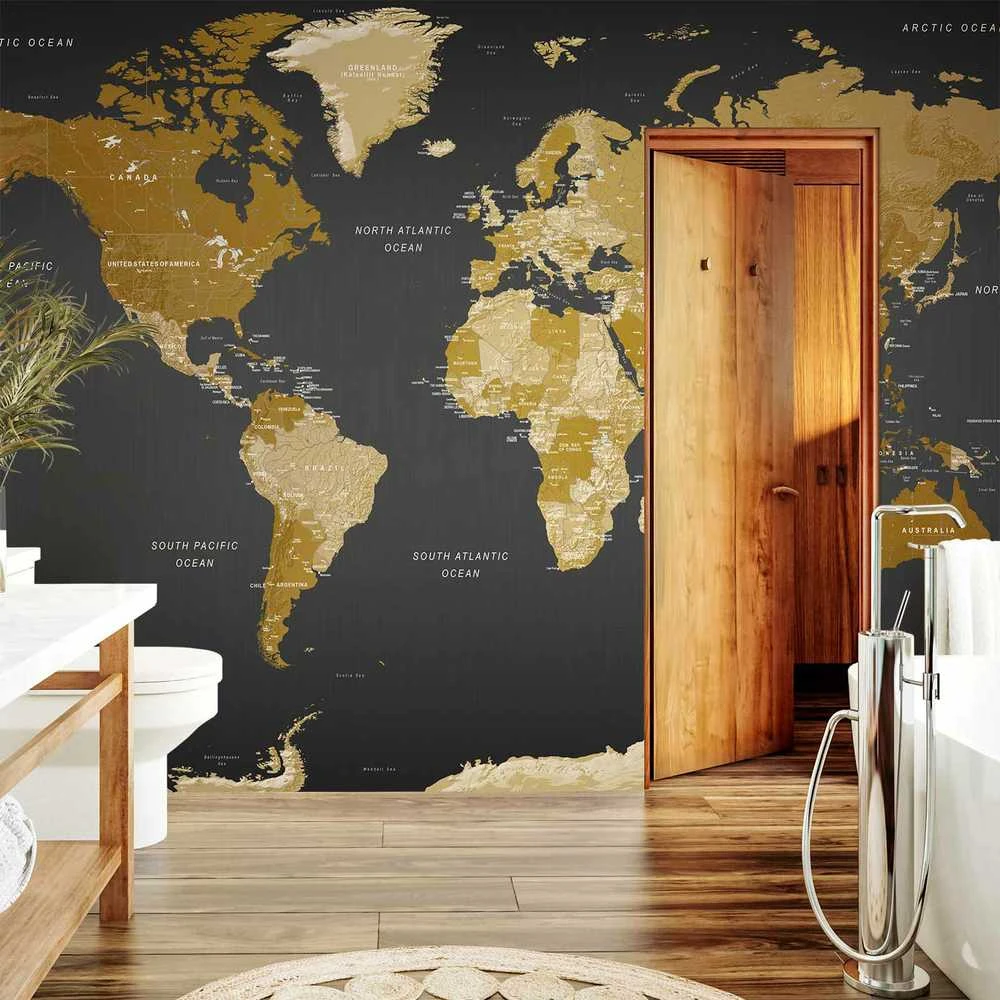 Artgeist Fototapetas - World Map: Modern Geography