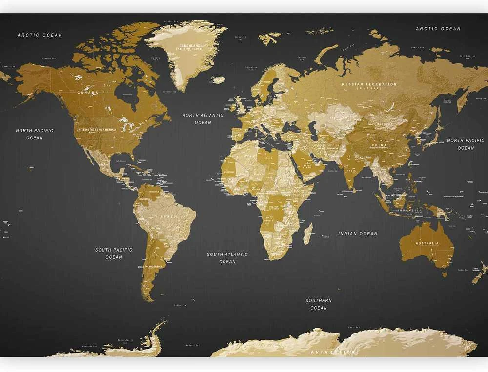 Artgeist Fototapetas - World Map: Modern Geography