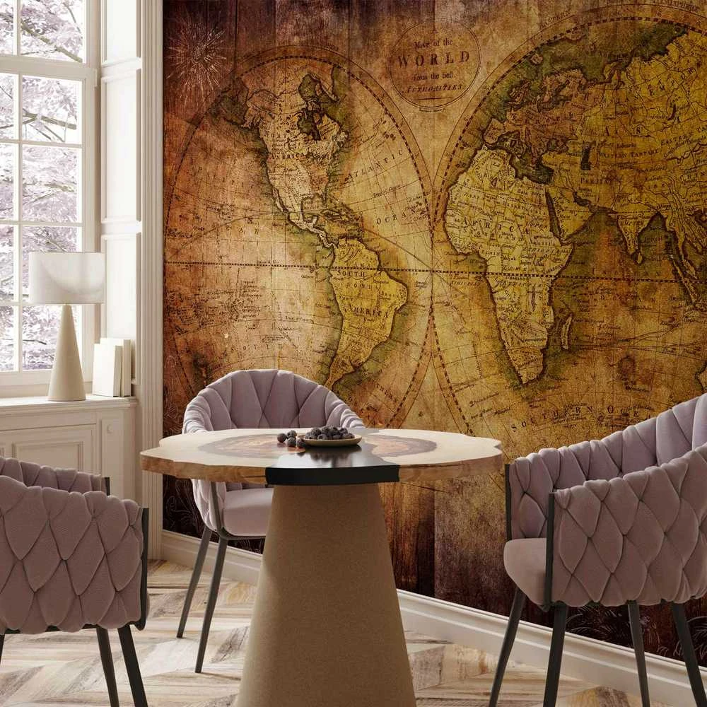 Artgeist Fototapetas - World on old map