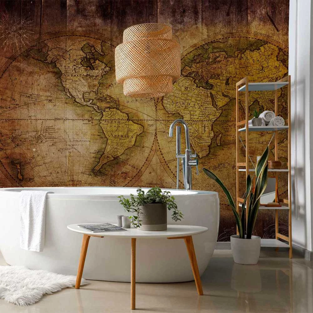 Artgeist Fototapetas - World on old map