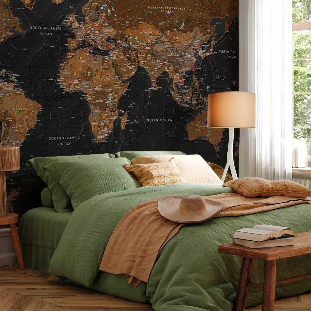 Artgeist Fototapetas - World: Stylish Map