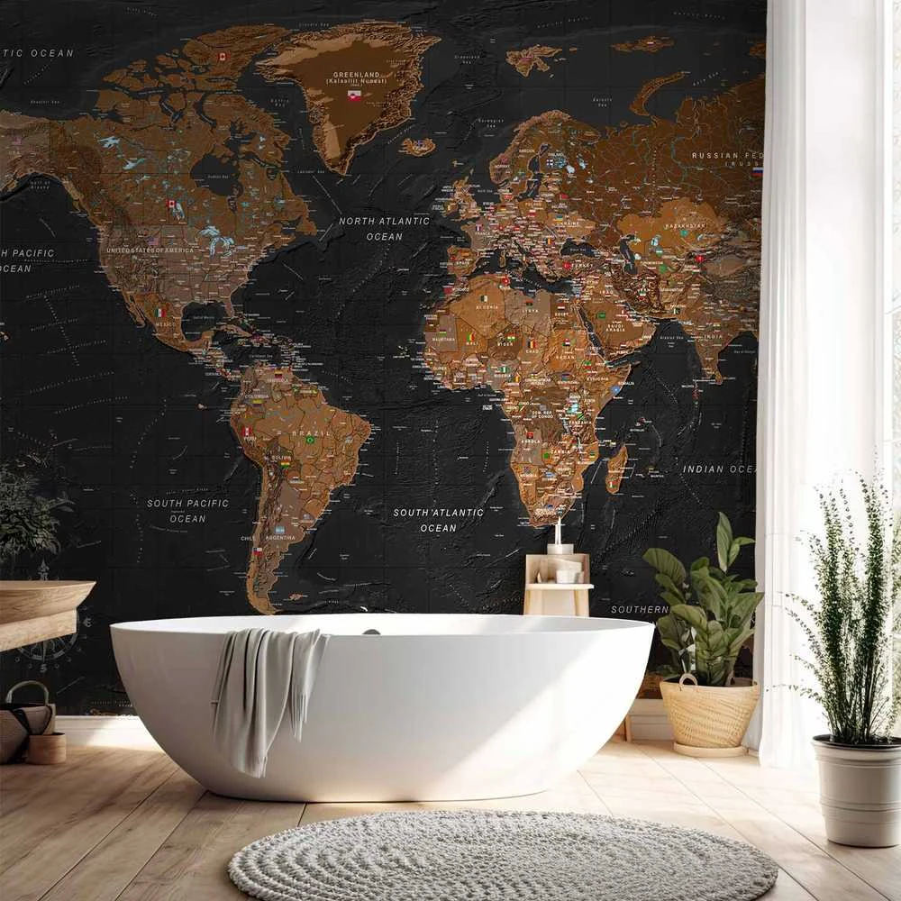 Artgeist Fototapetas - World: Stylish Map