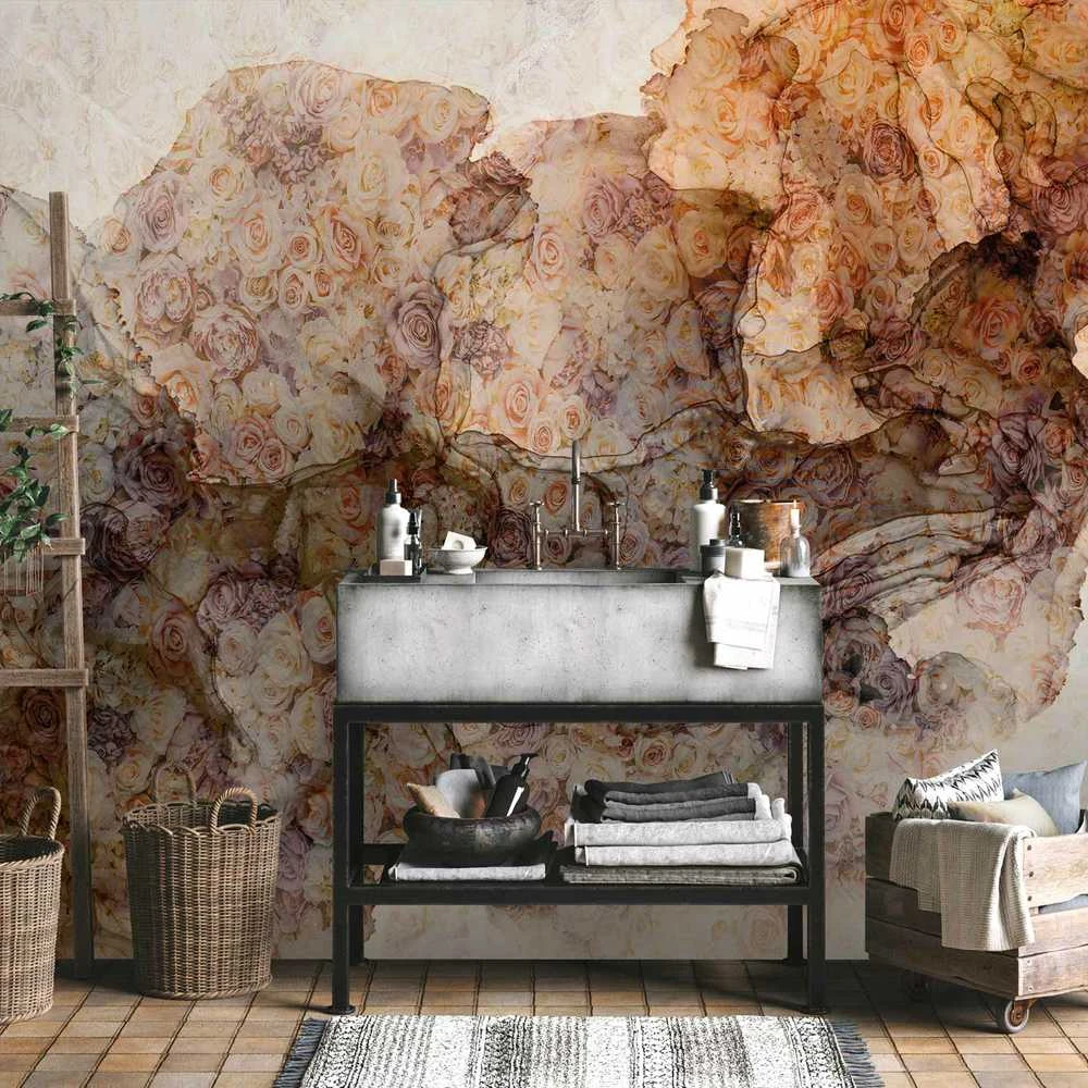 Artgeist Fototapetas - Woven With Roses