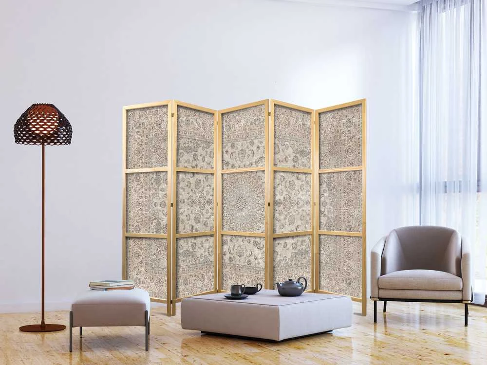 Artgeist Japoniška kambario pertvara - Desert Nights - Ornamented Persian Carpet in Muted Colors