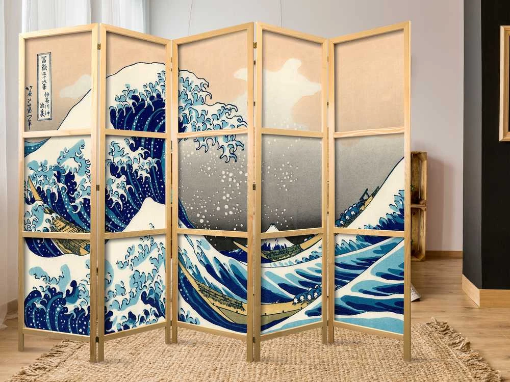 Artgeist Japoniška kambario pertvara - Great Wave in Kanagawa II