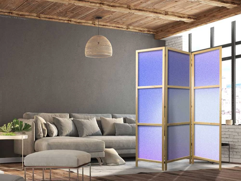 Artgeist Japoniška kambario pertvara - Heather Mist - Delicate Gradient Composed of Various Shades of Violet.